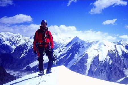 Nick new routing in Kyrgyzstan (photo by Steve Mann)